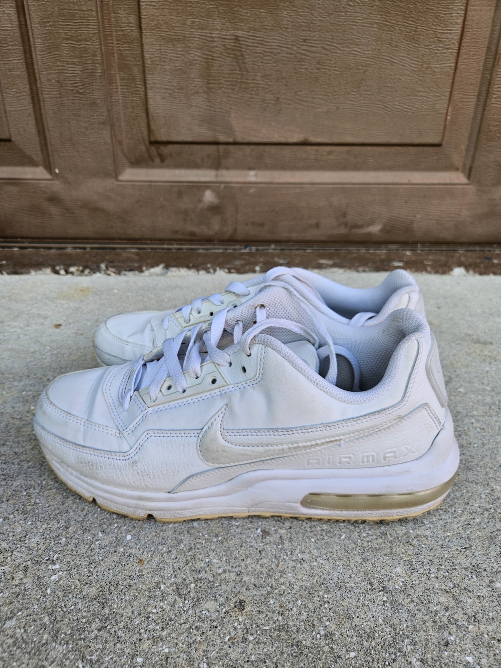 Nike Air Max LTD 3 tripple white sneakers Men's Size US 8 UK 7 EUR 41 Pre-owned